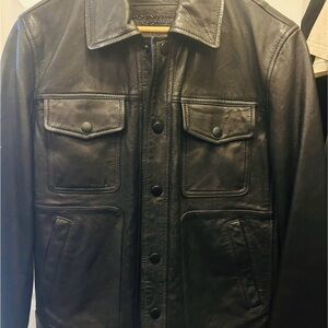 Black Leather Jacket by